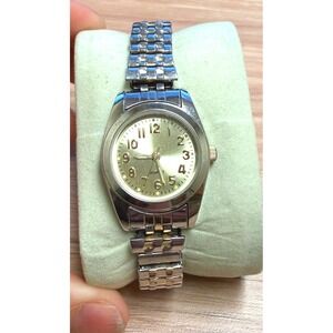 Women's Stainless Steel Quartz Watch  Silver Tone Working